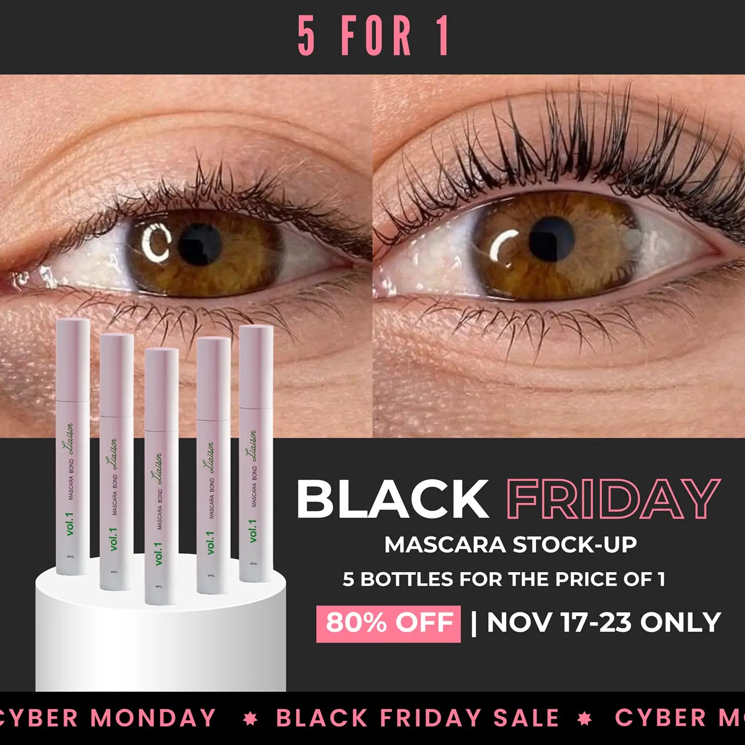 The Mascara Bond — Black Friday 5-Pack