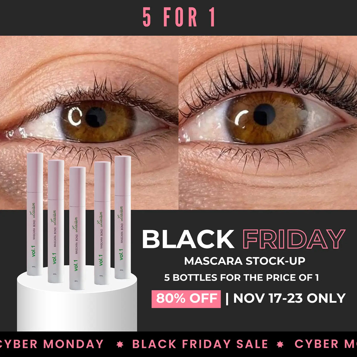 The Mascara Bond — Black Friday 5-Pack