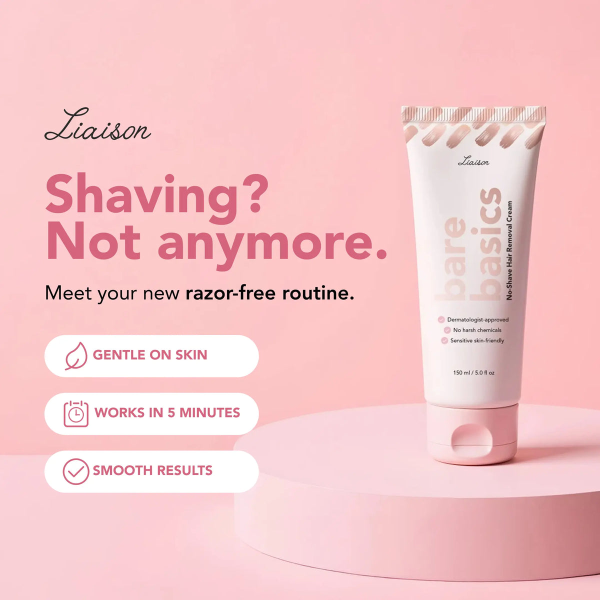 Bare Basics No Shave Hair Removal Cream (Standard)