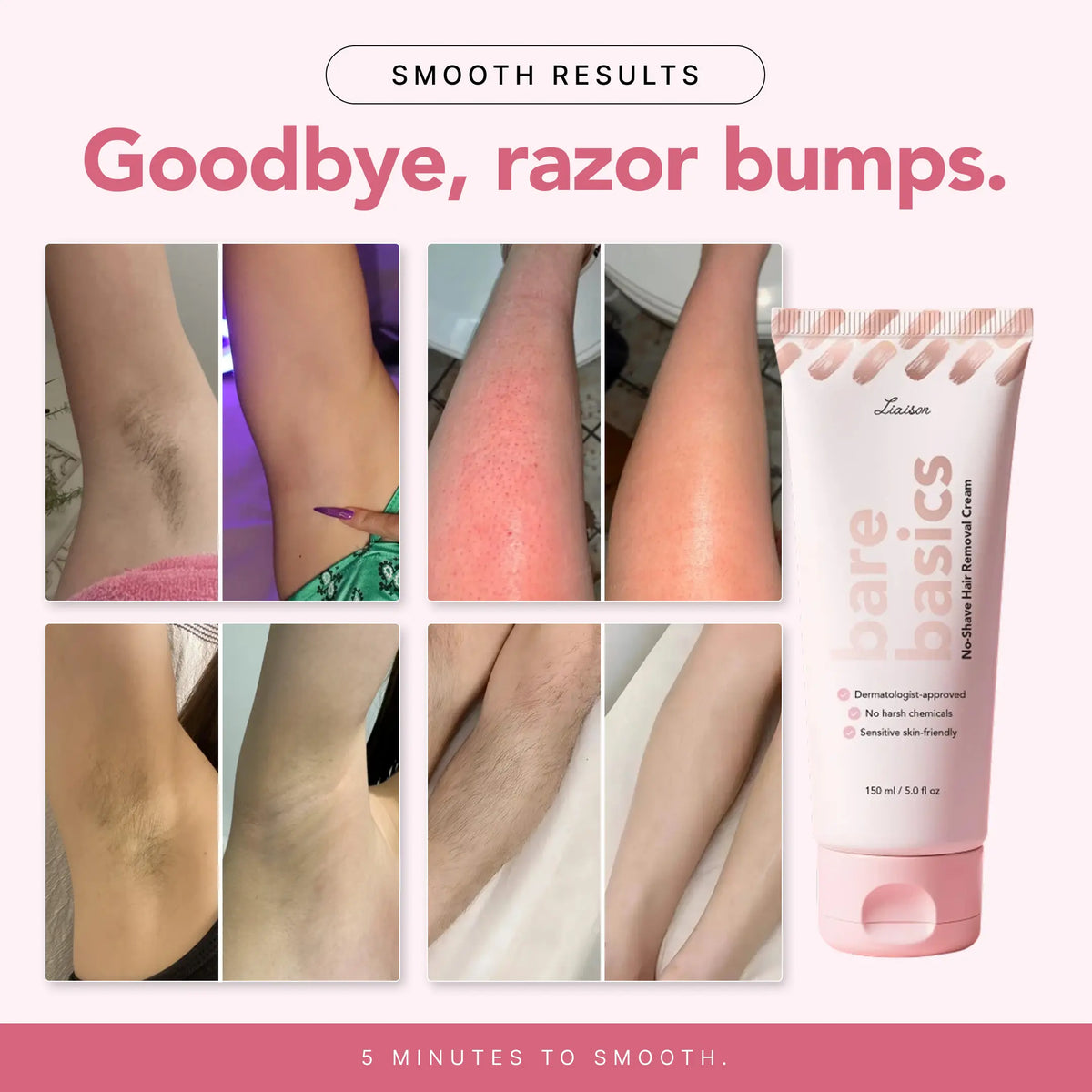 Bare Basics No Shave Hair Removal Cream (Standard)