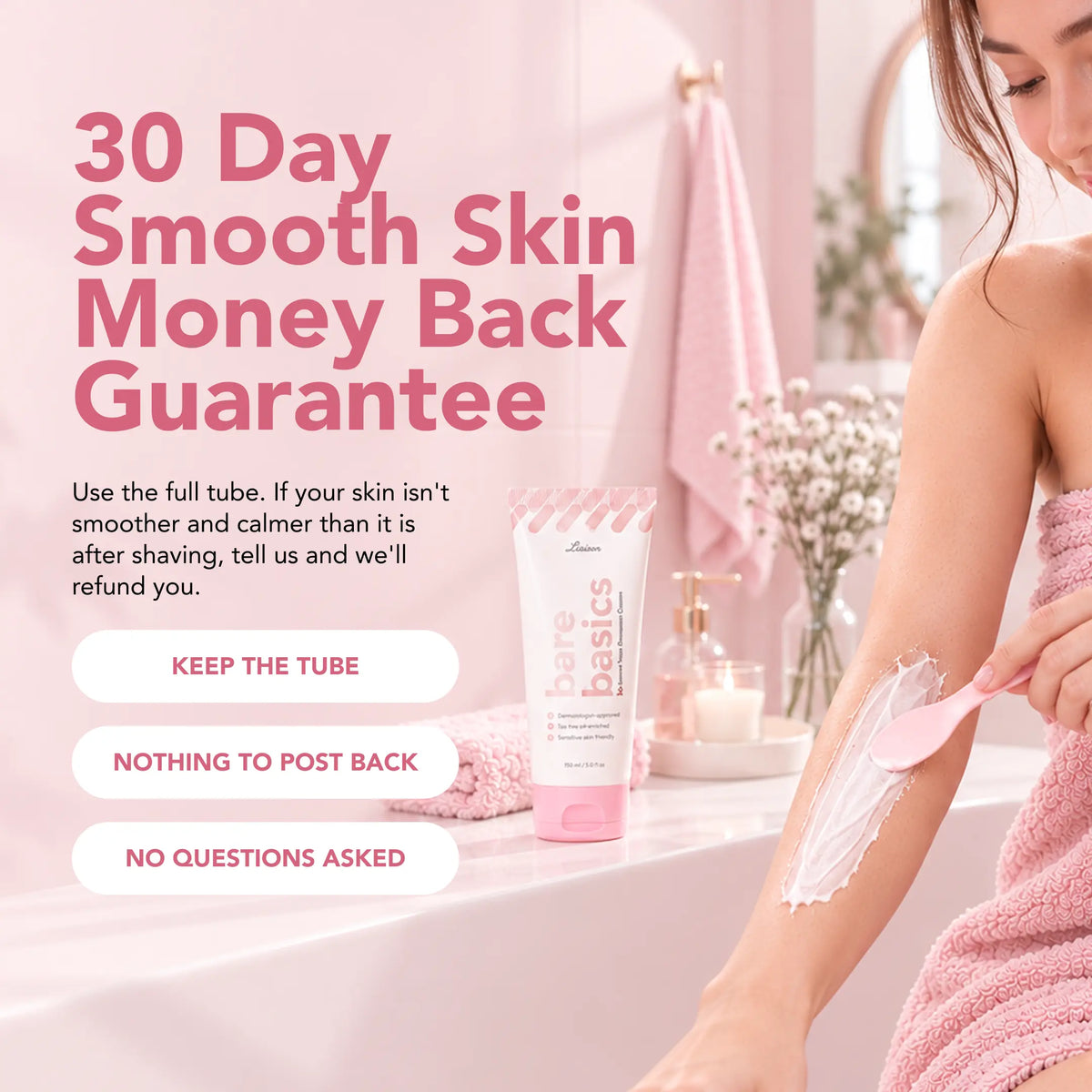 Bare Basics No Shave Hair Removal Cream (Standard)