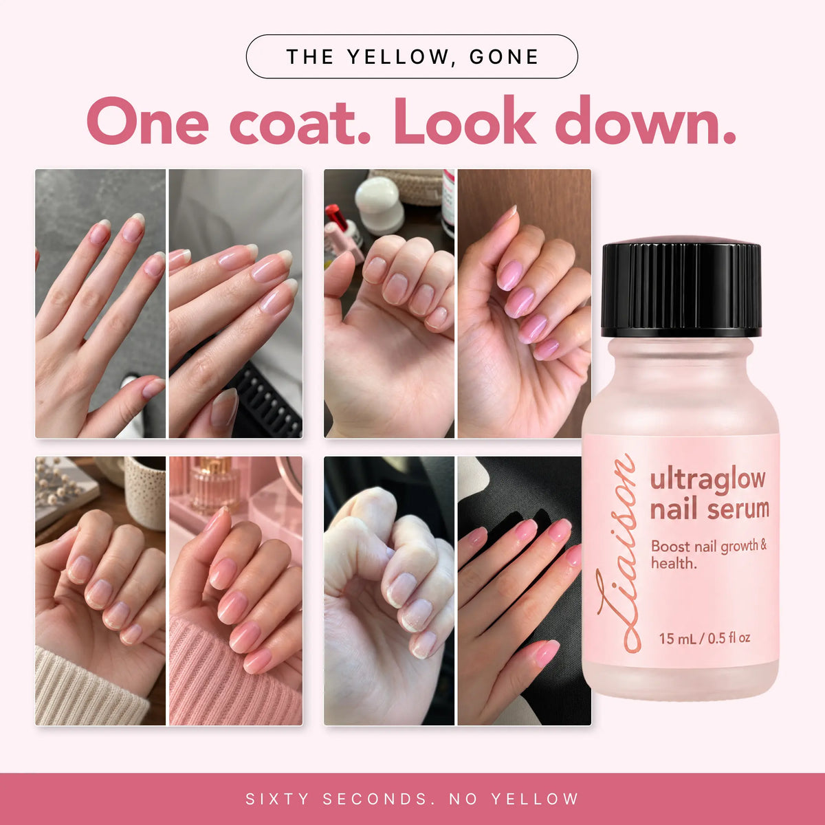 UltraGlow Nail Tint Base Coat + Hardener (Standard)
